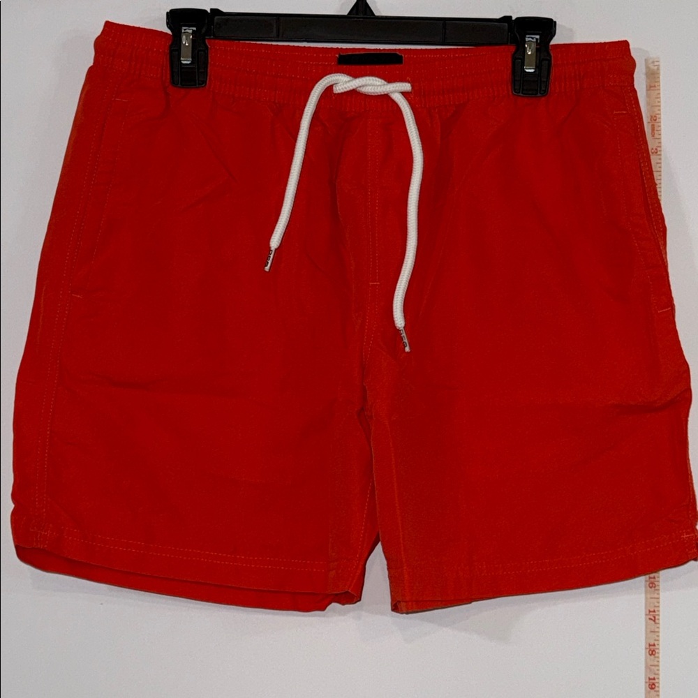 RSQ Bright Orange Men’s Shorts with White Drawstring